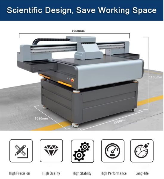 KINGJET KJ-9060UV Toshiba CE4-M Flatbed Printhead Digital Led UV Flatbed Printer for Printing PVC /Acrylic/Ceramic & Promotional Items