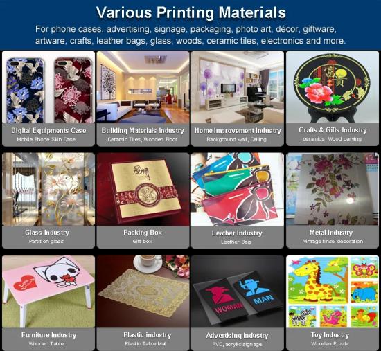 KINGJET KJ-9060UV Toshiba CE4-M Flatbed Printhead Digital Led UV Flatbed Printer for Printing PVC /Acrylic/Ceramic & Promotional Items